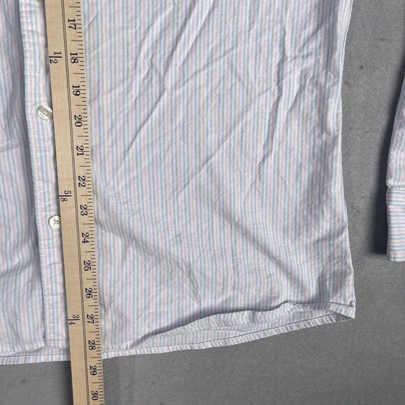 Charles Tyrwhitt Casual Slim Fit Shirt Men Large Stripped Button Front - Picture 6 of 8